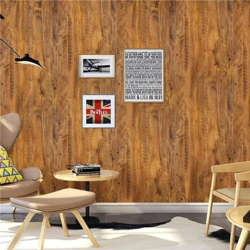 Wood Contact Paper Wood Grain Wallpaper Peel and Stick Wallpaper 17.7'' x 78.7''